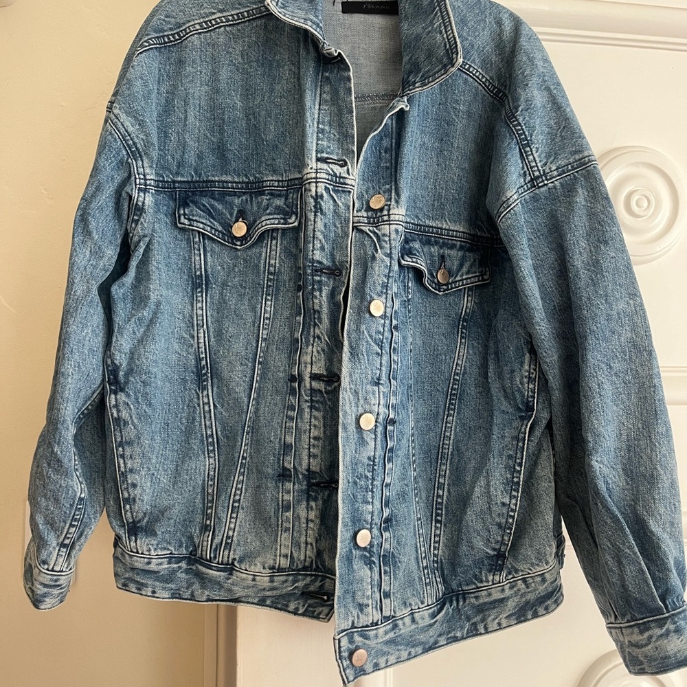 J Brand Drew Blue Oversized Denim Jacket